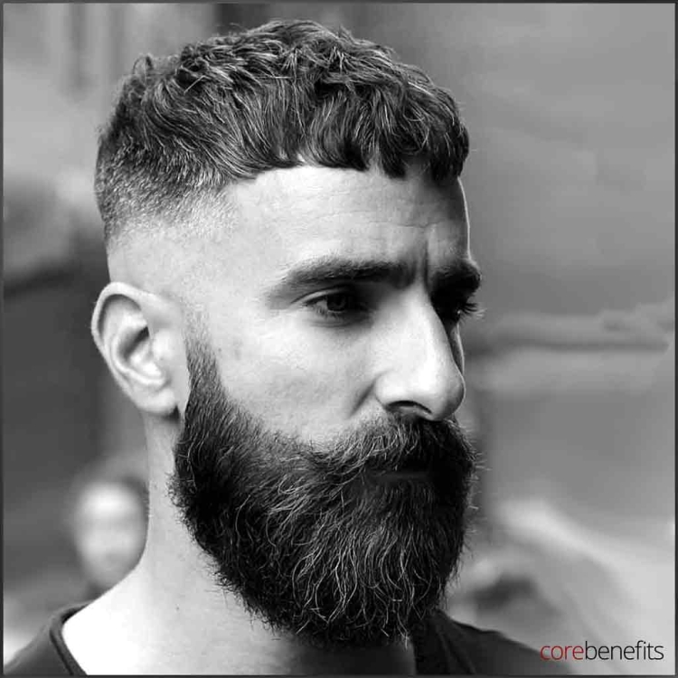 Кроп фейд с бородой