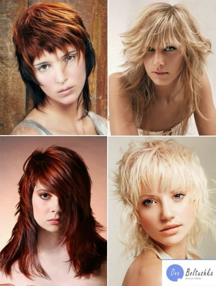 Стрижка Гаврош рваный Каскад