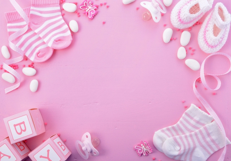 Девочка рождение фотофон