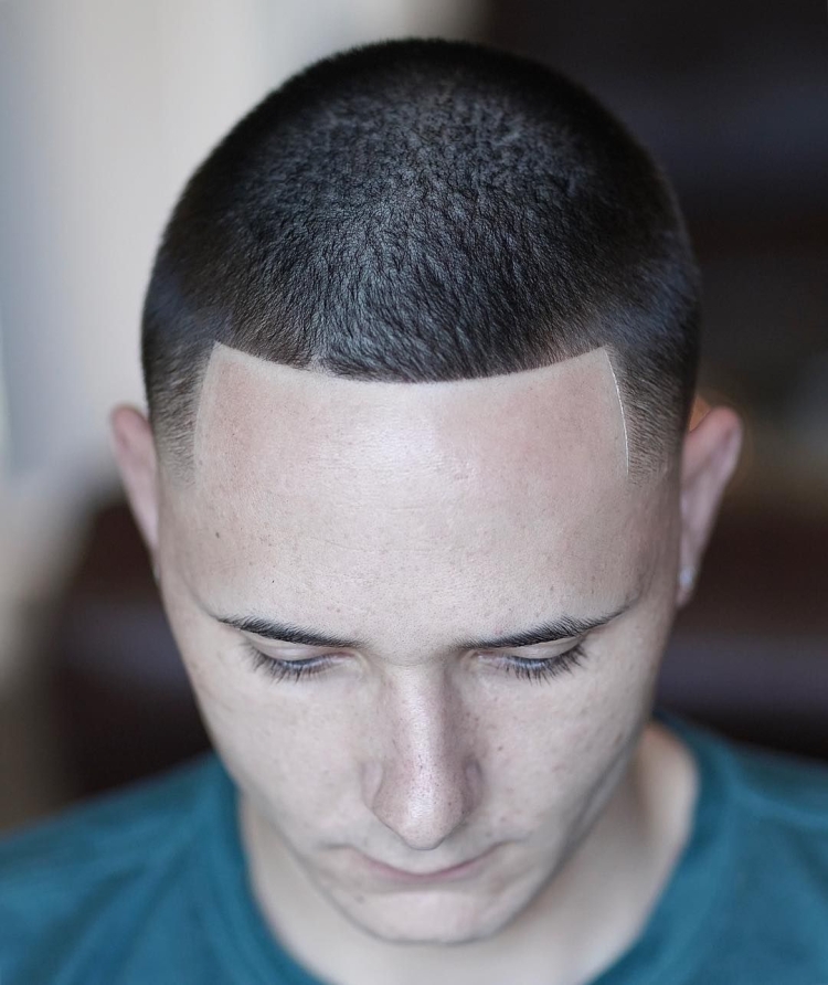 Выбритый лоб мужская стрижка