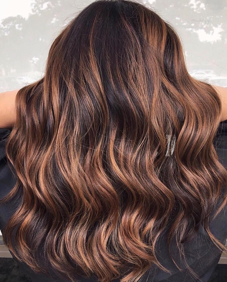 Балаяж шатуш шоколад карамель