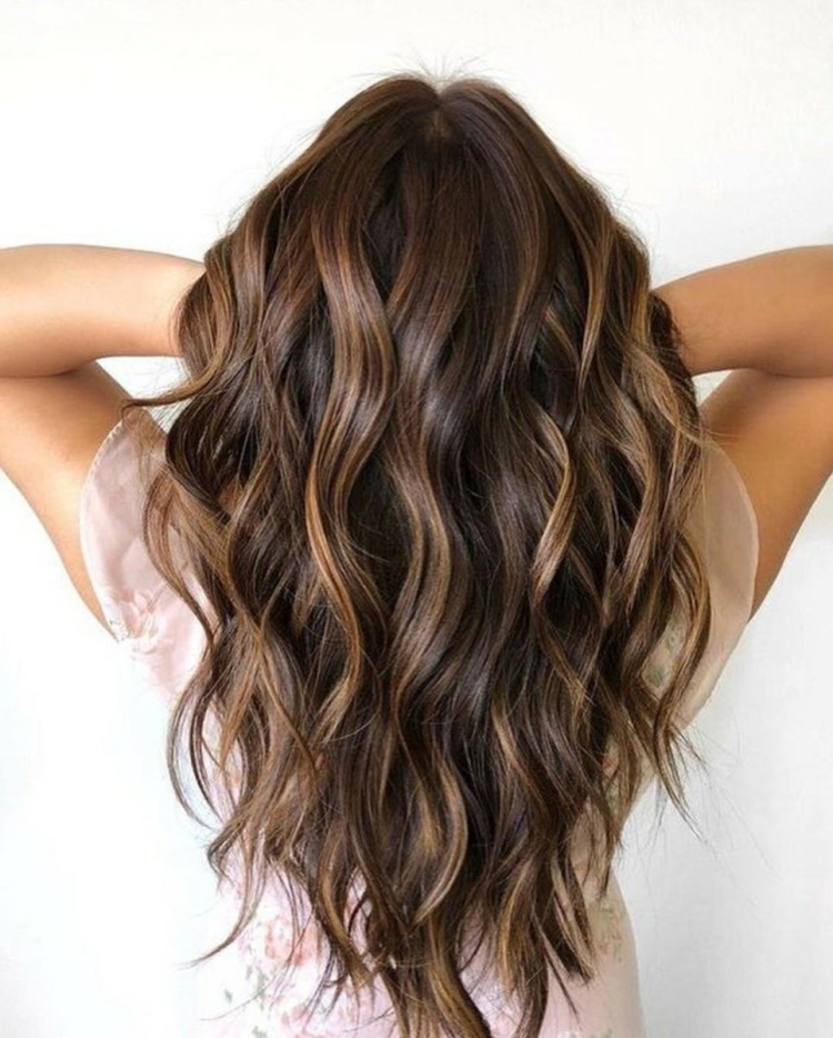 Мелирование на темно каштановые волосы