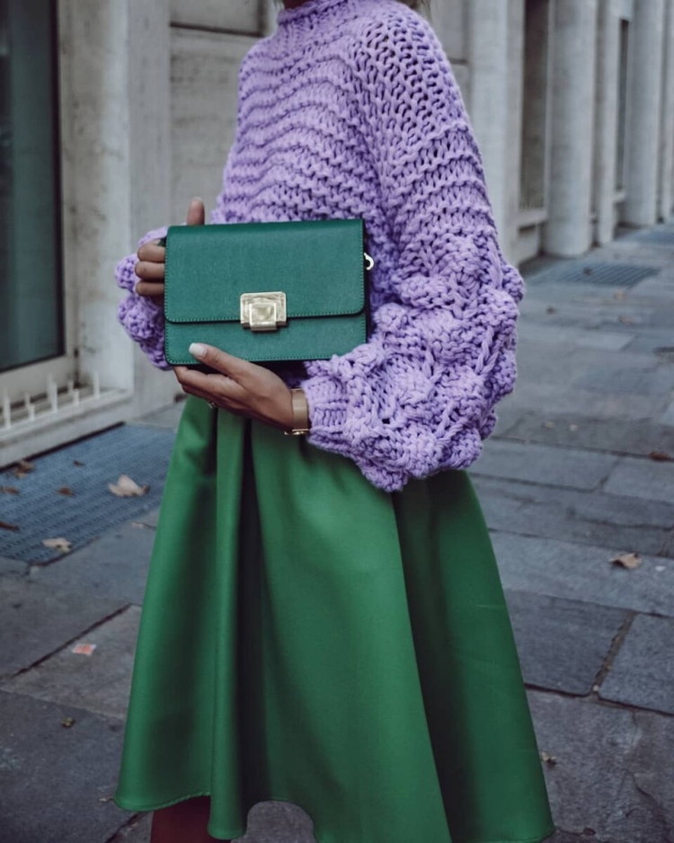 Изумрудный и фиолетовый сочетание