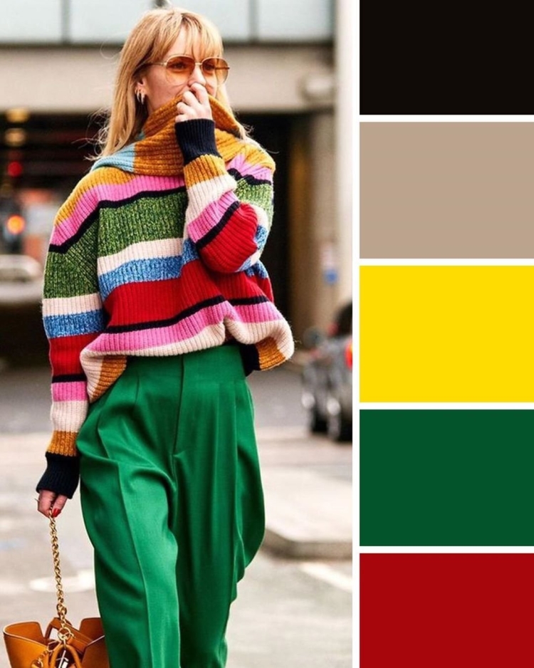Сочетание цветов в одежде