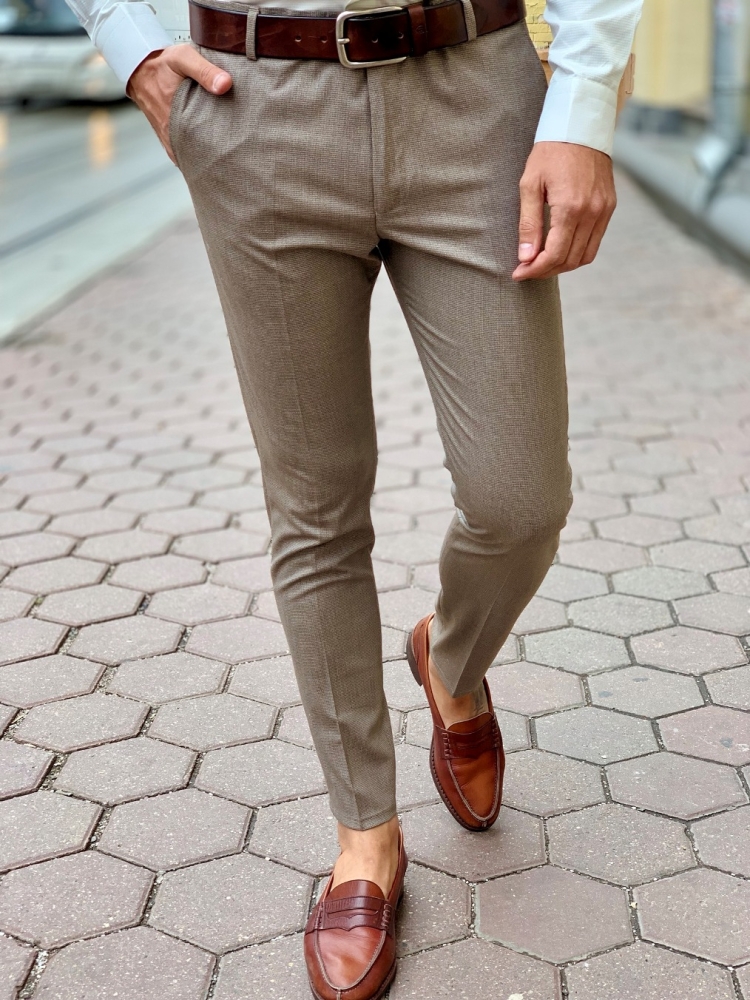 Коричневые штаны мужские