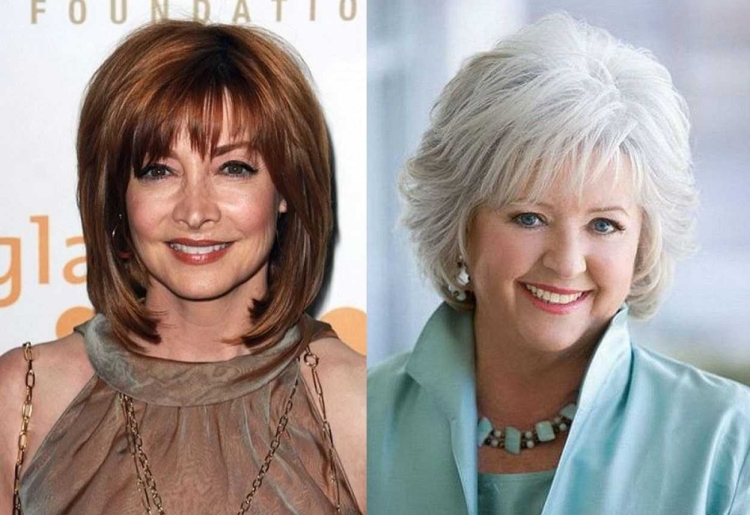 Стрижки на средние волосы для женщин после 50