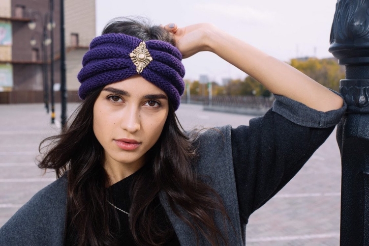 Вязаные повязки на голову для женщин