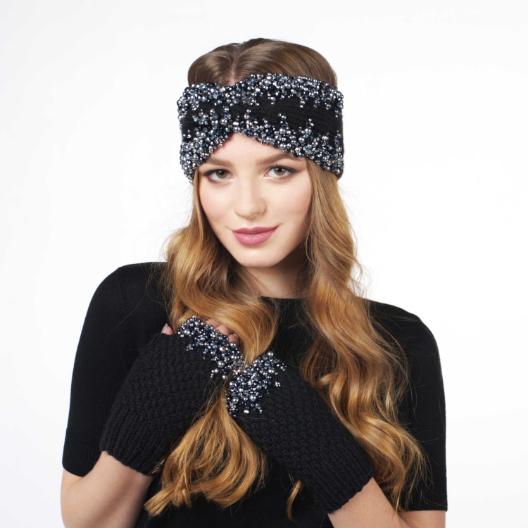 Повязка вязаная