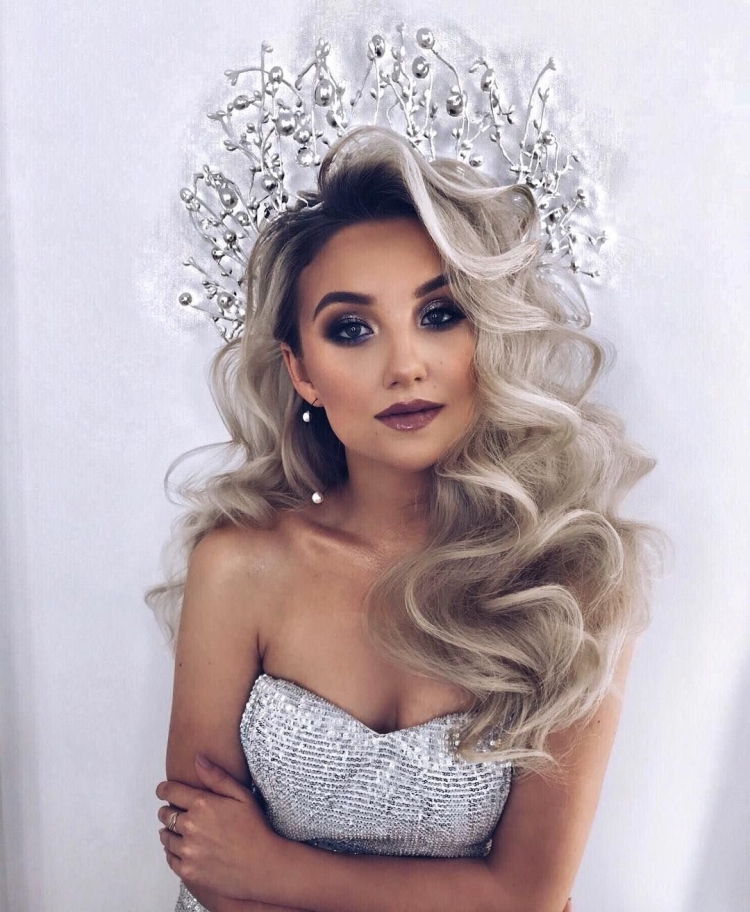 Свадебные прически на длинные пепельные волосы