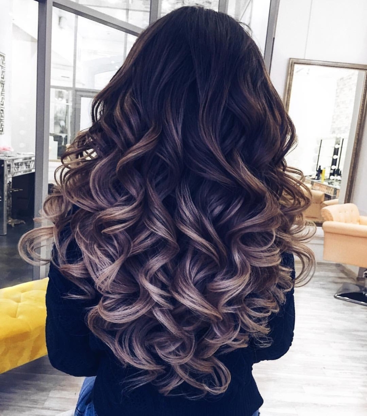 Кудри на длинные волосы