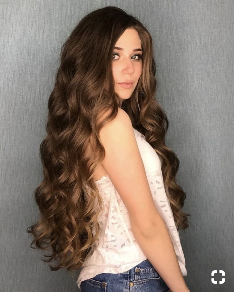 Кудри на длинные волосы