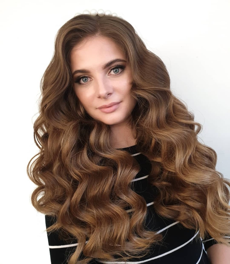 Локоны на длинные волосы