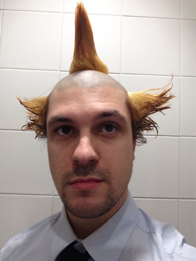 Прическа клоуна мужская