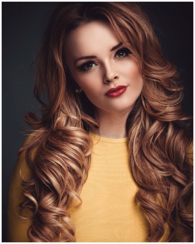 Цвет волос карамель