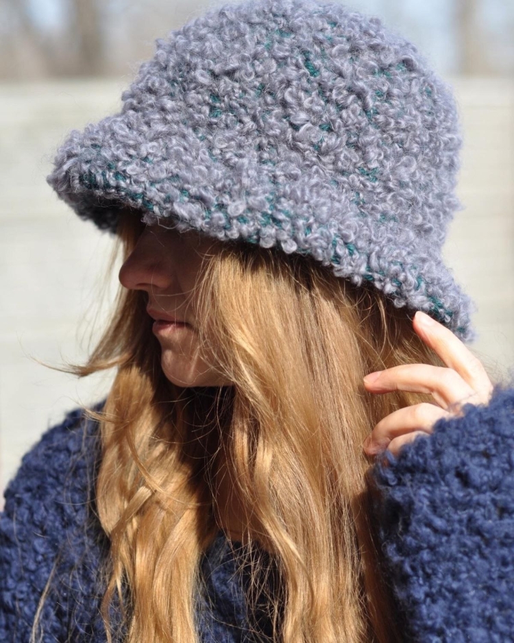 Вязаная Панама зимняя