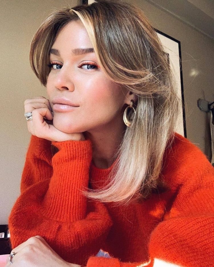 Челка шторка 2022 удлиненная