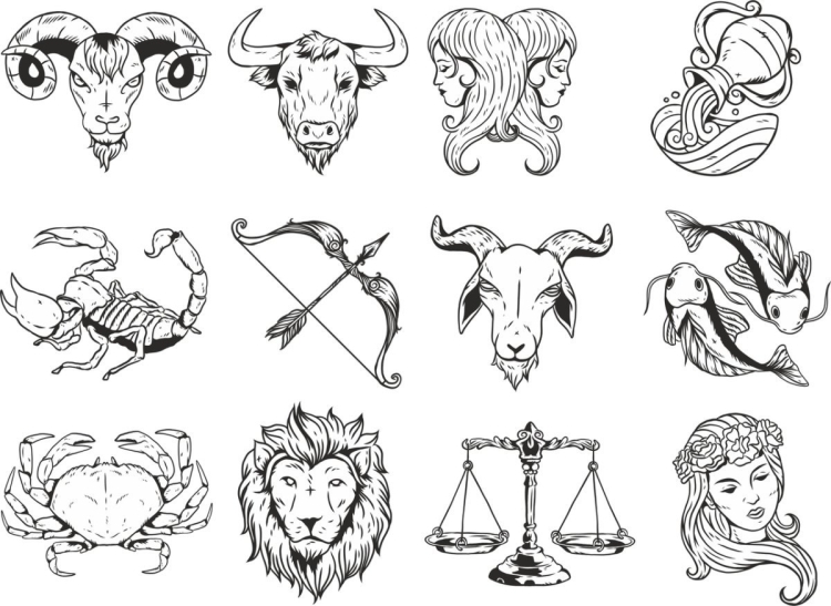 Знаки зодиака Графика