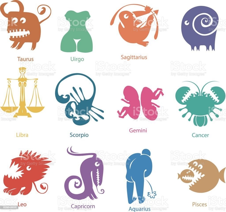 Знаки зодиака Сток вектор