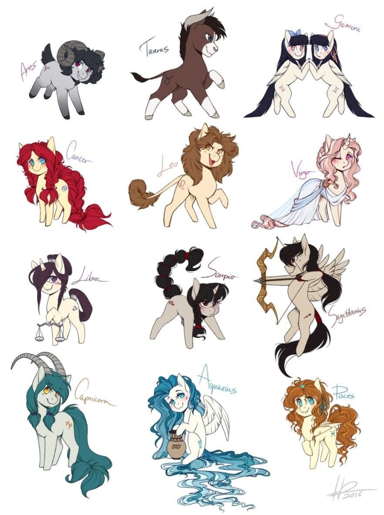 Знаки зодиака в виде людей