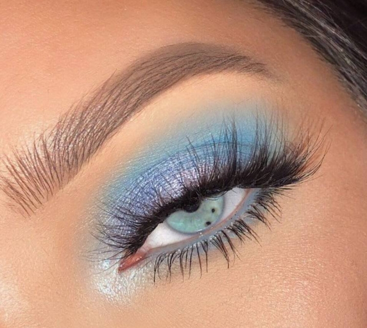 Макияж для голубых глаз