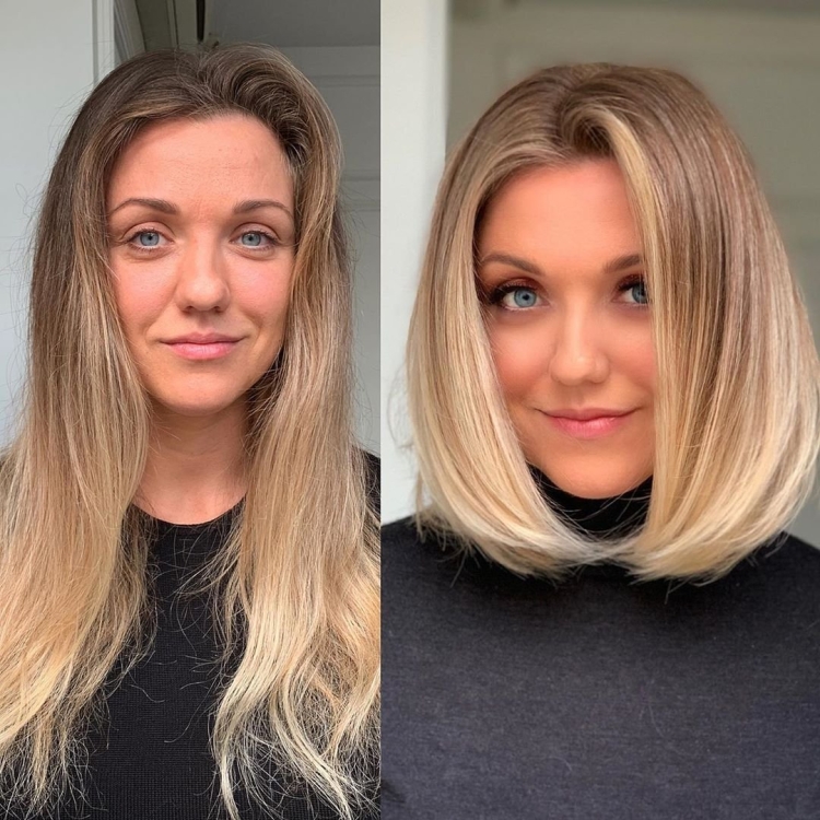 Стрижки до и после