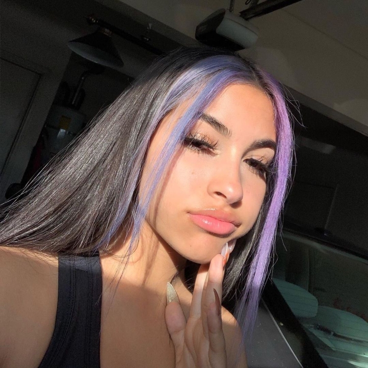 Покрашенные передние пряди