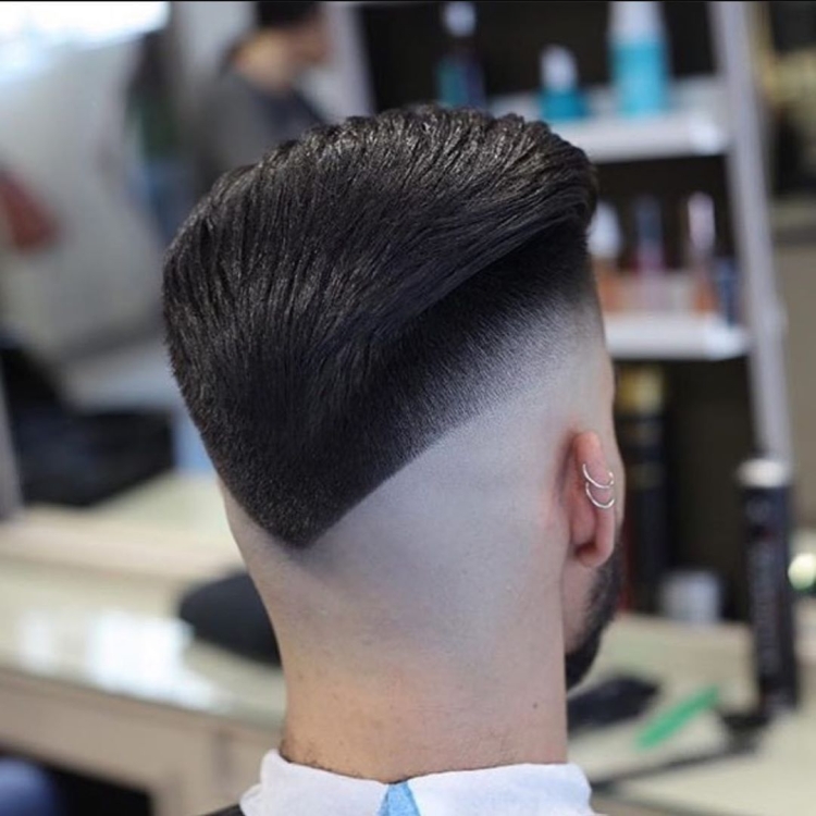 Стрижка фейд затылок