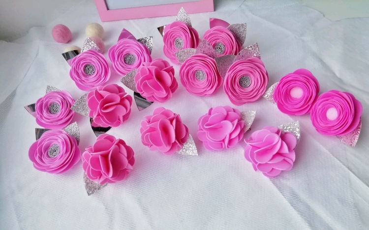 Заколки из фоамирана для начинающих