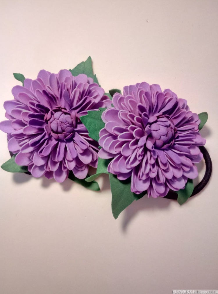 Цветы из фоамирана