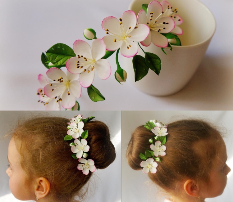 Украшения из фоамирана для волос для девочек