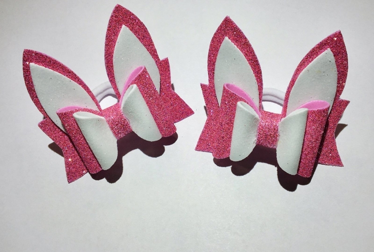 Бантики зайчики из фоамирана