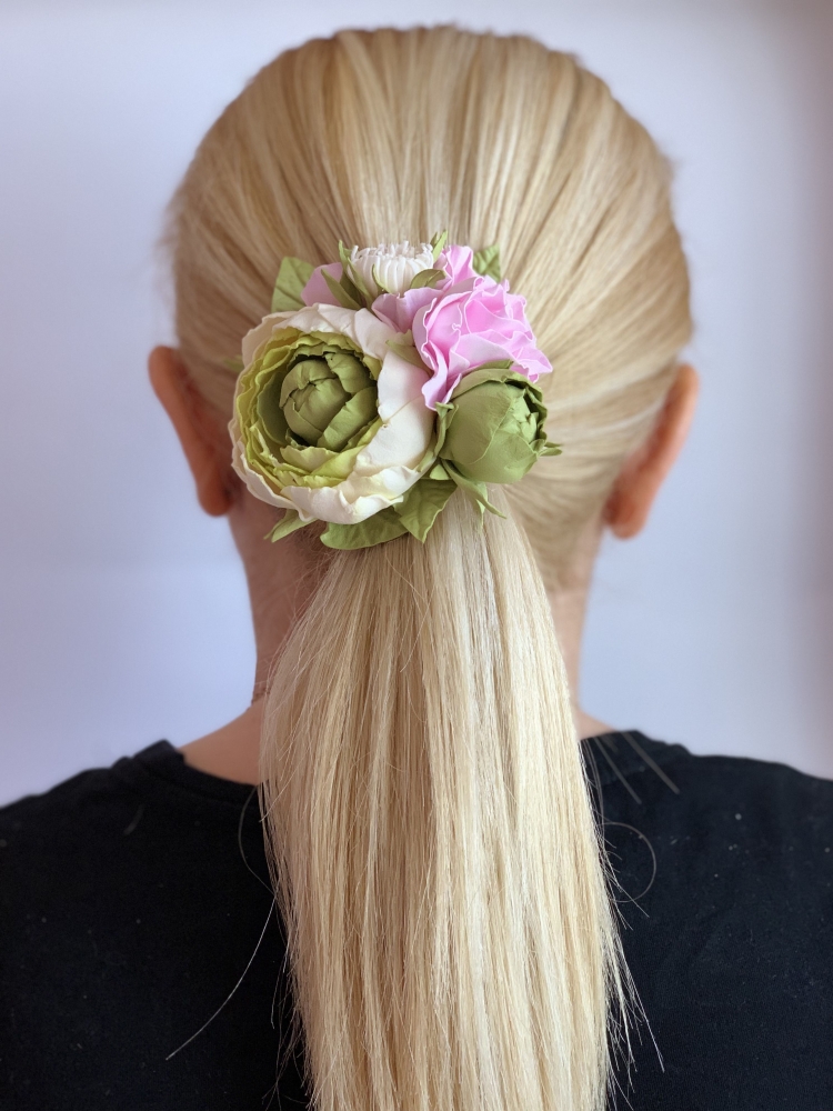 Резинки для волос с цветами