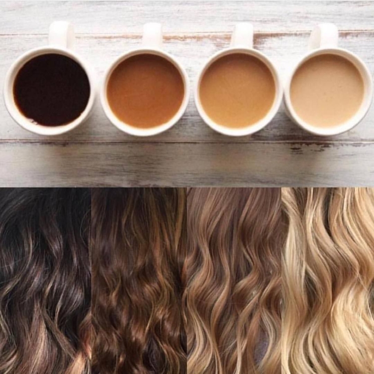Кофейные оттенки волос
