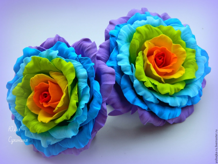 Радужные резинки из фоамирана