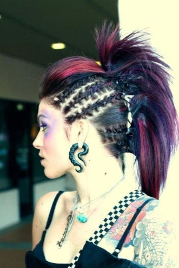 Прически в стиле панк