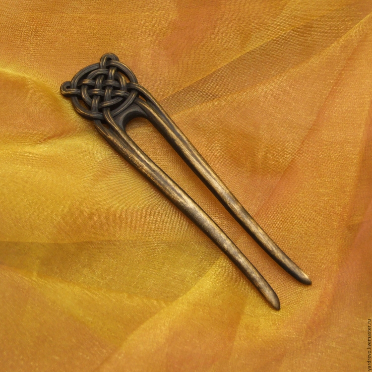 Резьба по дереву заколки для волос