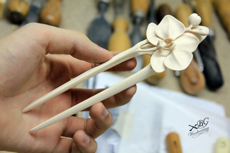 Богдан Грицак резные заколки