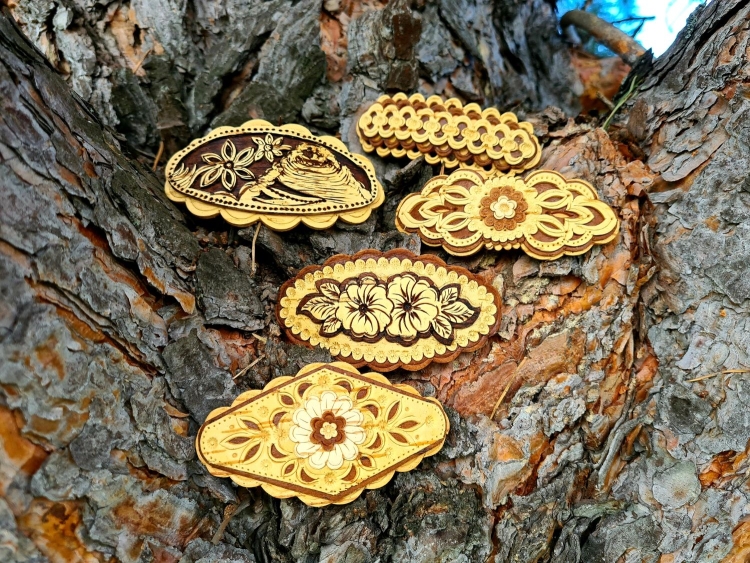 Заколка из бересты своими руками