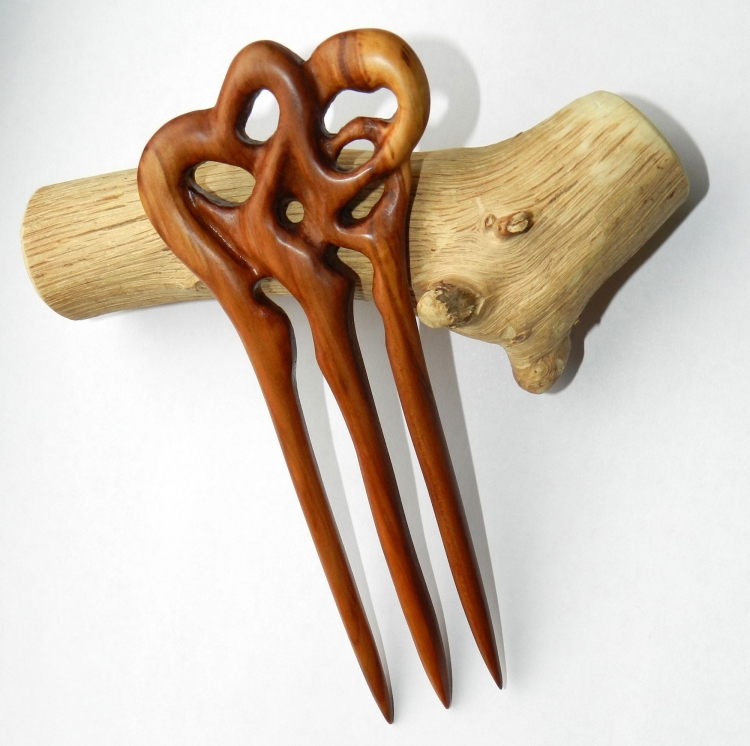 Деревянные заколки