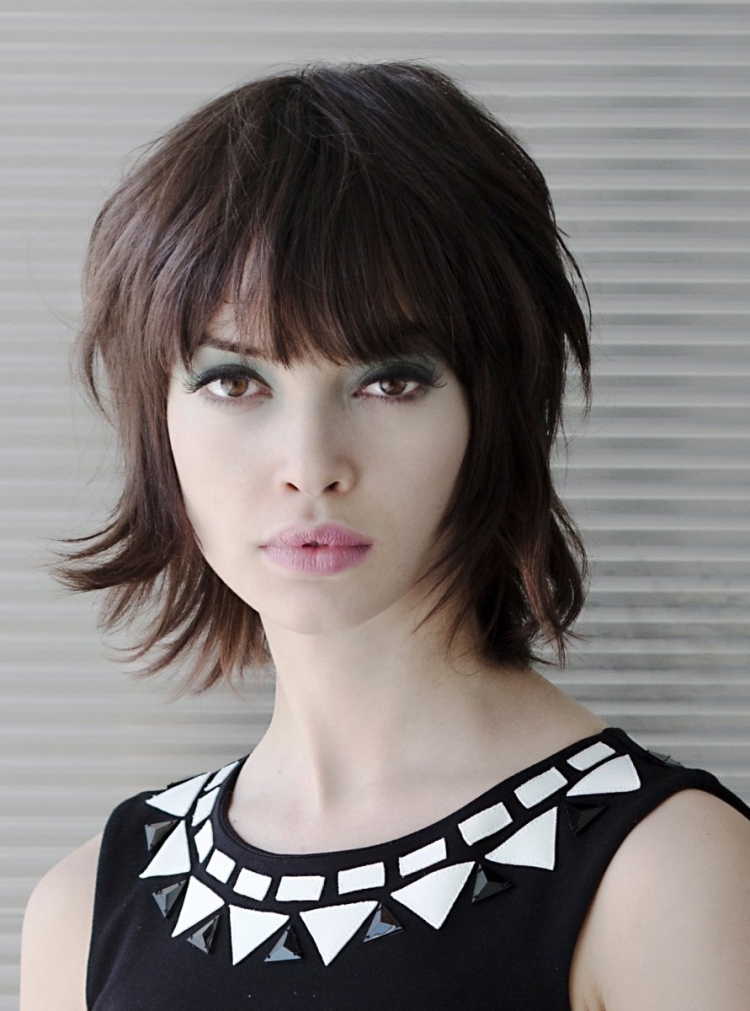 Маллет с рваной челкой