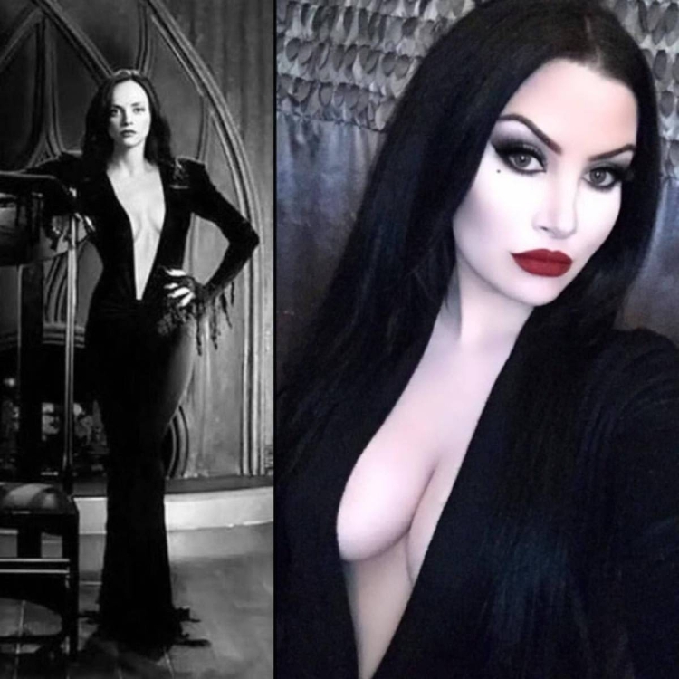 Мартиша Аддамс макияж