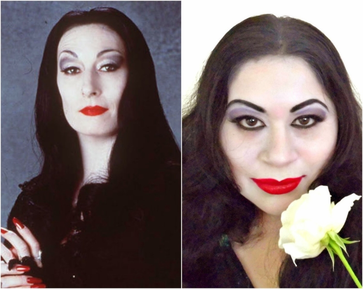 Семейка Аддамс Мартиша макияж