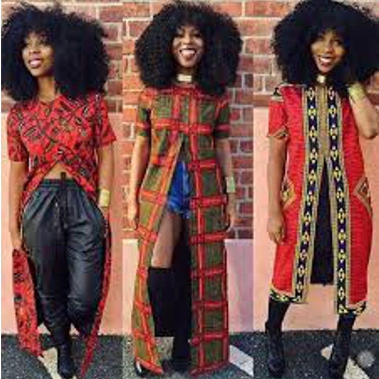 Афро девушки в одежде