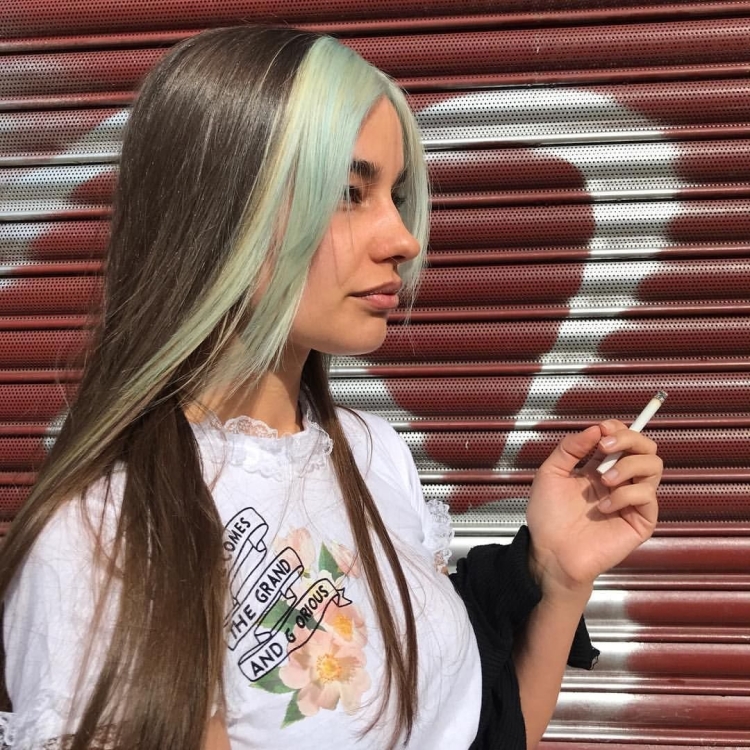 Крашеные пряди