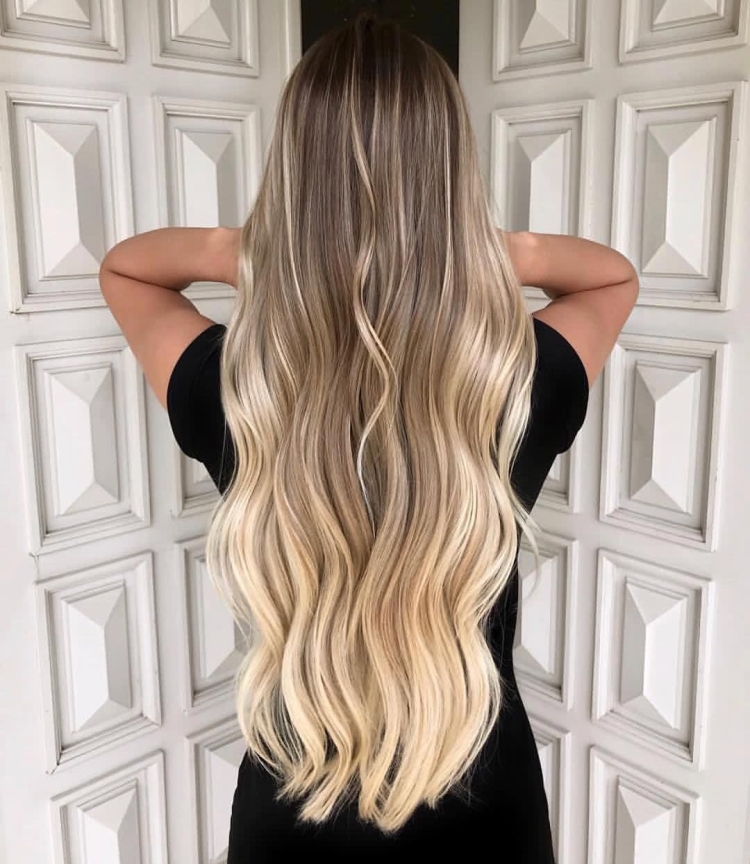 Балаяж блондинкам длинные волосы