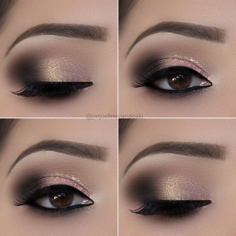 Макияж Смоки синий