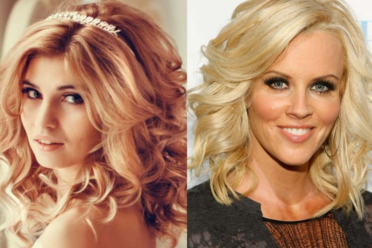 Прическа кудряшки на средние волосы