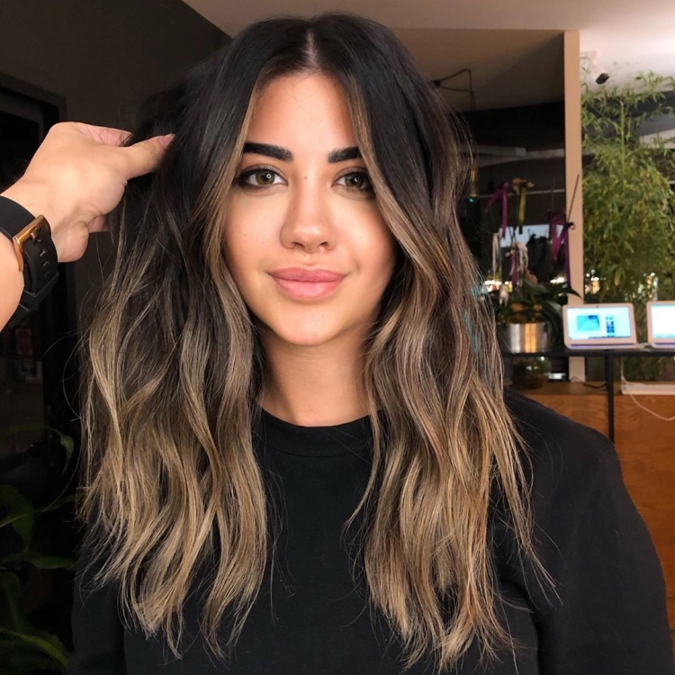 Контуринг на темные волосы