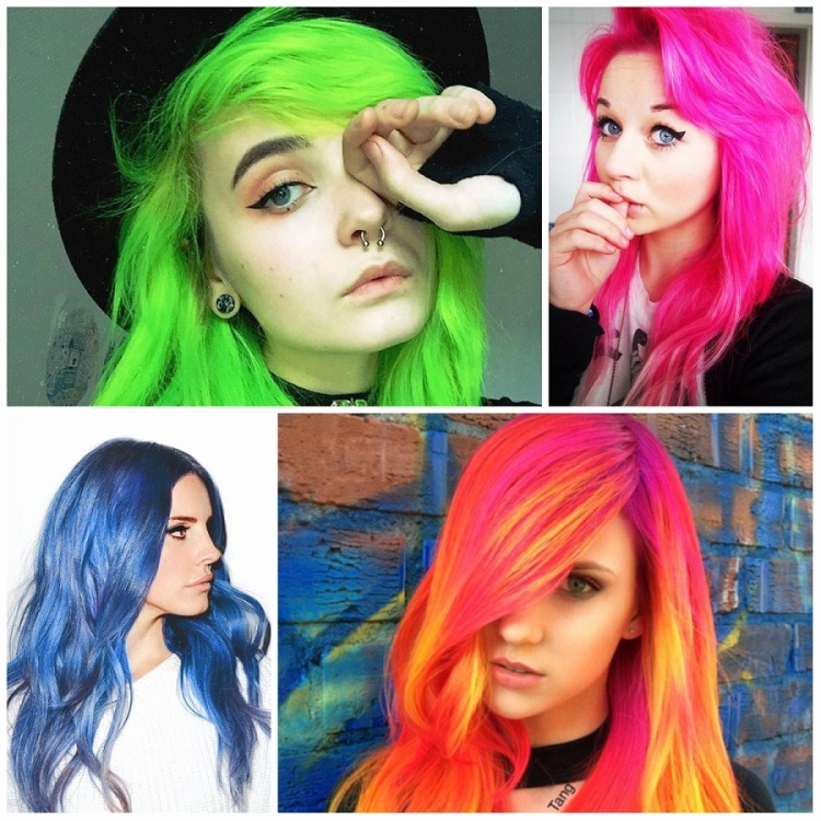 Яркое окрашивание для подростков