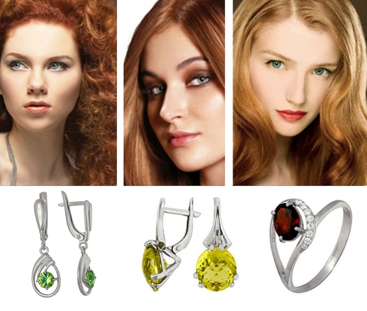 Украшения для цветотипа осень